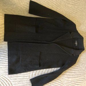 Black heavy cardigan J Crew 365 XXS